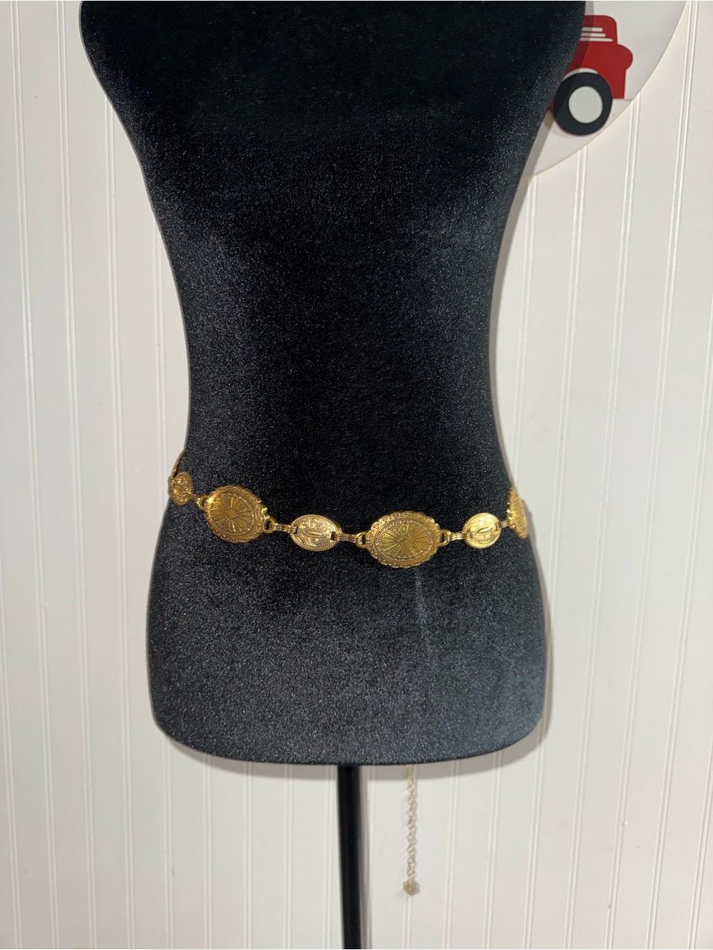 Gold Medallion Link Waist Chain Belt - Women Accessories
